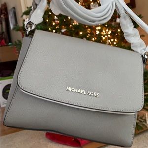 New Michael Kors Sofia Gray Cross-body